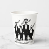 Gobelets En Papier Le Quatuor, chantant (Recto)
