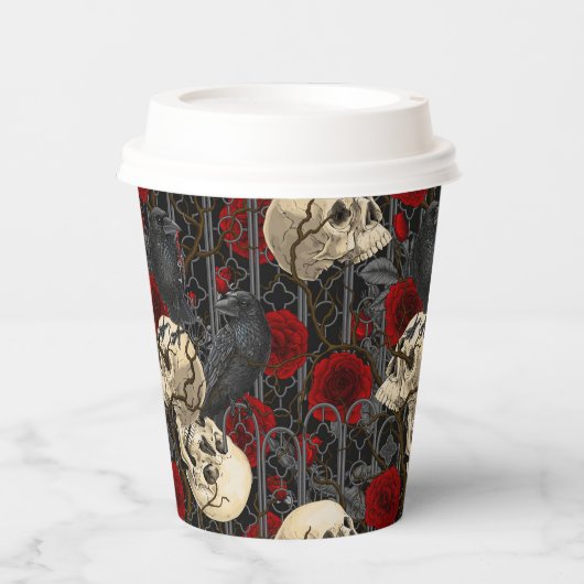 Gobelets En Papier Le secret de Raven. Illustration gothique sombre e (Recto)