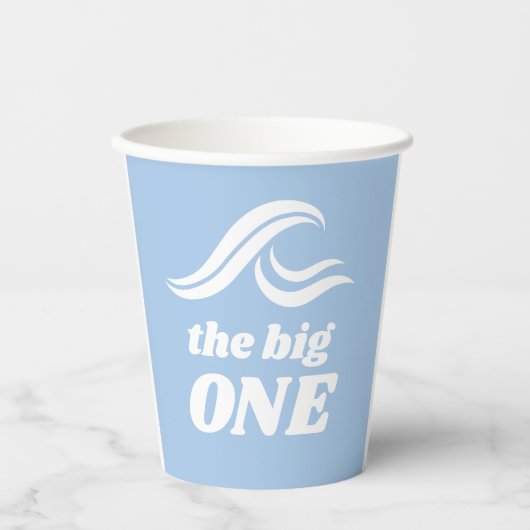 Gobelets En Papier Le Surf Anniversaire, Le Big One (Recto)