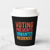 Gobelets En Papier Le vote empêche les présidences indésirables (Recto)