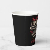 Gobelets En Papier Leçons de vol rétros d'avion personnalisées (Droite)