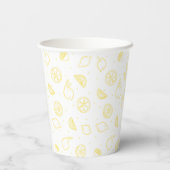 Gobelets En Papier Lemon Floral Birthday (Verso)