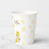 Gobelets En Papier Lemon Floral Birthday (Gauche)