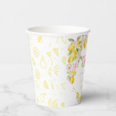 Gobelets En Papier Lemon Floral Birthday (Droite)