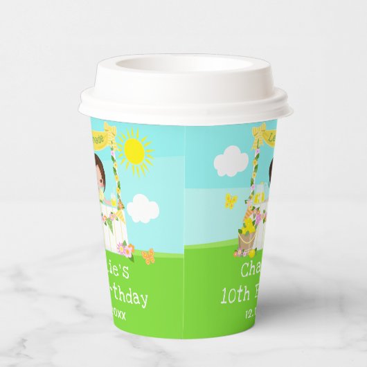 Gobelets En Papier Lemonade Stand Anniversaire Brown coiffeuse (Droite)