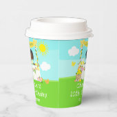 Gobelets En Papier Lemonade Stand Birthday Dark Skin Girl (Droite)