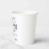 Gobelets En Papier L'Enseignement Est Une Oeuvre De Coeur | Belle Phr (Verso)