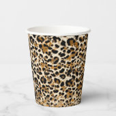 Gobelets En Papier Leopard peint (Verso)