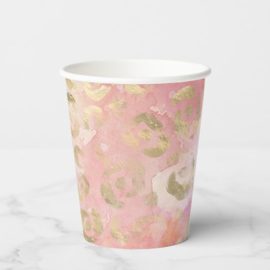 Gobelets En Papier Leopard Peinture série Design 5 (Verso)