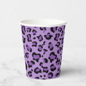 Gobelets En Papier Leopard Print, Léopard Spots, Purple Leopard (Droite)