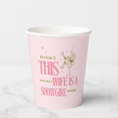 Gobelets En Papier L'épouse est un itinéraire de week-end de célibata (Recto)