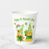 Gobelets En Papier Leprechaun Gnome Shamrock St. Patrick's Day (Verso)