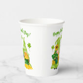 Gobelets En Papier Leprechaun Gnome Shamrock St. Patrick's Day (Droite)