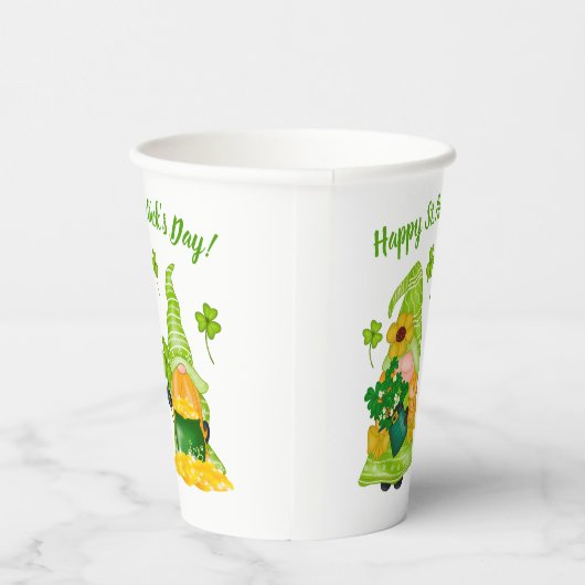 Gobelets En Papier Leprechaun Gnome Shamrock St. Patrick's Day (Droite)