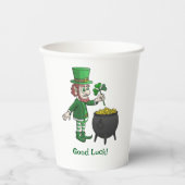 Gobelets En Papier Leprechauns Good Luck (Recto)