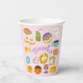 Gobelets En Papier L'équipe brunch (Verso)