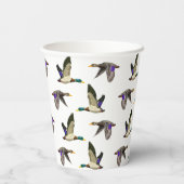 Gobelets En Papier Les amateurs de canard de Mallard (Verso)