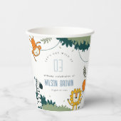 Gobelets En Papier Les animaux sauvages de la jungle n'importe quel â (Recto)