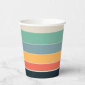 Gobelets En Papier les années 70 bandes Vintages (Gauche)