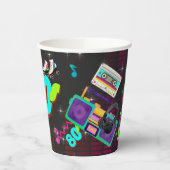 Gobelets En Papier Les années 80 rétro, rétro, n'importe quel âge (Gauche)