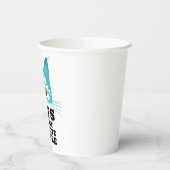 Gobelets En Papier Les Chats Humours Sont Mon Favori Funny Turquoise (Gauche)