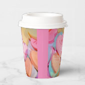 GOBELETS EN PAPIER LES COEURS DE LA BOUGIE DE VALENTINE (Droite)