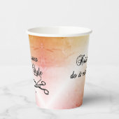 Gobelets En Papier Les Coiffeurs Le Font Avec Style (Gauche)