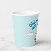 Gobelets En Papier Les Endroits où il ira ! - Premier anniversaire (Recto)