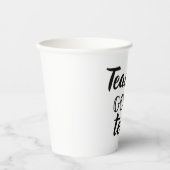 Gobelets En Papier Les enseignants vont enseigner 2 (Recto)