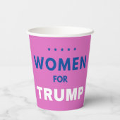 Gobelets En Papier Les Femmes Pour Trump (Verso)