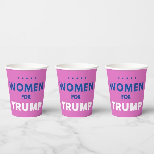 Gobelets En Papier Les Femmes Pour Trump (Multi)