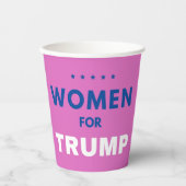 Gobelets En Papier Les Femmes Pour Trump (Recto)