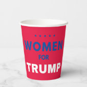Gobelets En Papier Les Femmes Pour Trump (Verso)