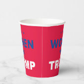 Gobelets En Papier Les Femmes Pour Trump (Droite)