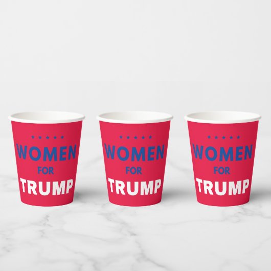 Gobelets En Papier Les Femmes Pour Trump (Multi)