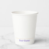 Gobelets En Papier Les Filles Rétro dorment au-dessus de la fête (Verso)