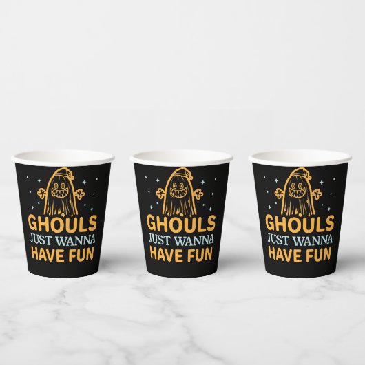Gobelets En Papier Les Gars Veux Juste S'Amuser ! Halloween (Multi)