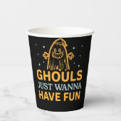 Gobelets En Papier Les Gars Veux Juste S'Amuser ! Halloween (Recto)
