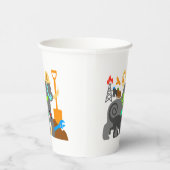 Gobelets En Papier Les gorilles au travail (Droite)