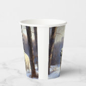 Gobelets En Papier Les Grands Pyrénées Laissent Neige Noël (Droite)