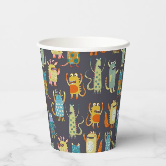 Gobelets En Papier Les mignons monstres (Verso)