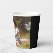 Gobelets En Papier Les Noisettes : Les jeunes filles ramassent les no (Verso)