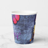 Gobelets En Papier Les papillons aiment le bleu (Droite)