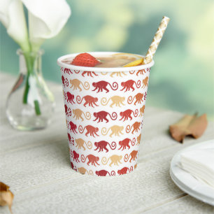 Gobelets En Papier Les Patters de Red Monkey