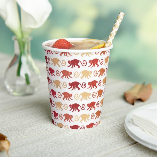 Gobelets En Papier Les Patters de Red Monkey (Insitu)