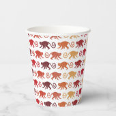 Gobelets En Papier Les Patters de Red Monkey (Verso)