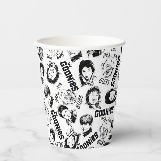 Gobelets En Papier Les personnages de Goonies Motif (Recto)