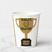 Gobelets En Papier Les plus grandes tasses de papier Fête des pères d (Verso)