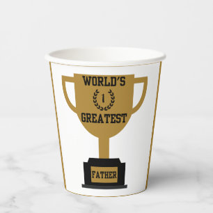 Gobelets En Papier Les plus grandes tasses de papier Fête des pères d