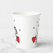 Gobelets En Papier Les tatouages temporaires de la Saint Valentin (Gauche)